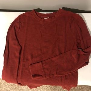 Men’s Arizona Brick Red Long Sleeve Waffle Tee